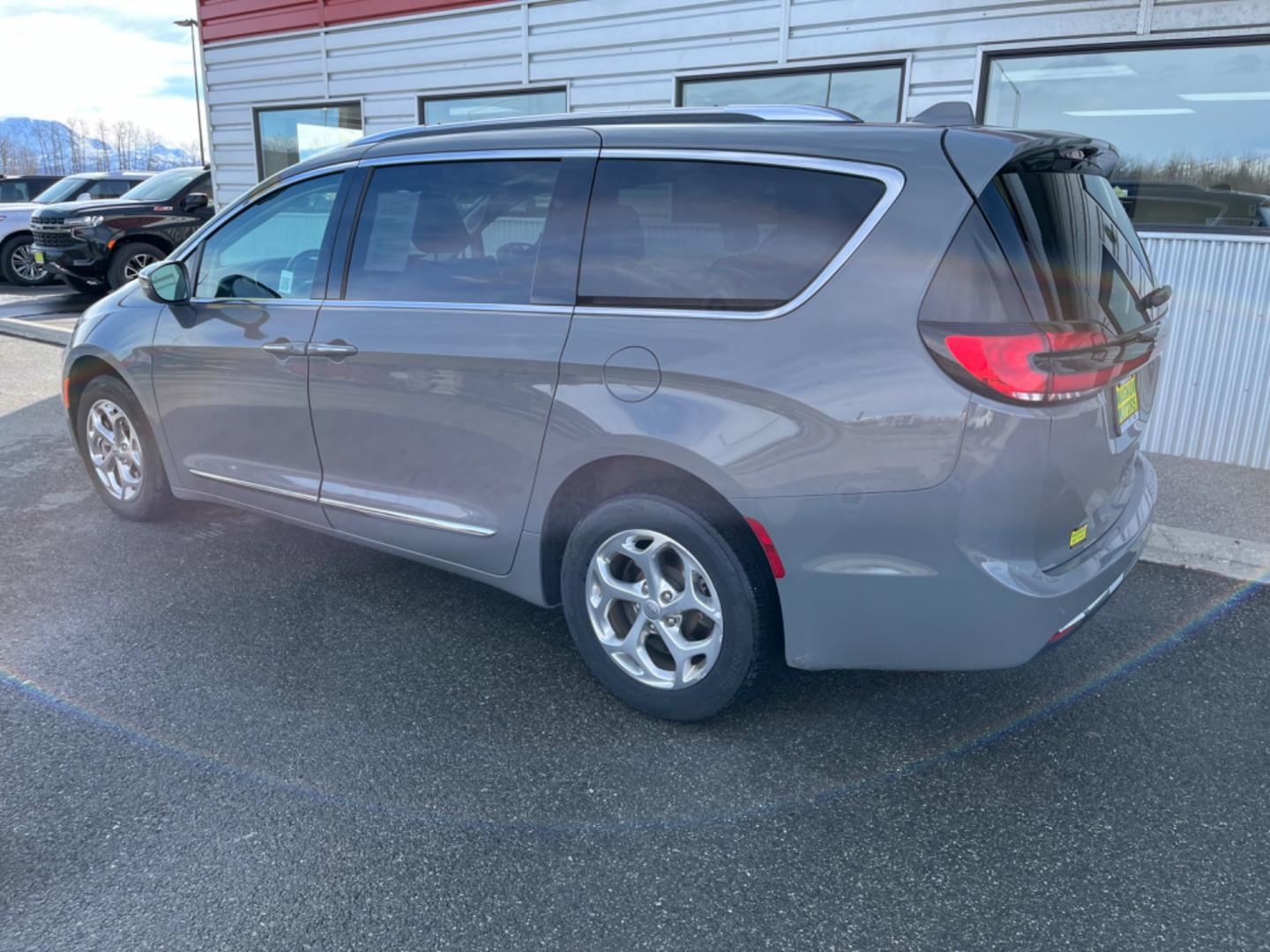 2021 Gray /Grey Chrysler Pacifica (2C4RC3GG3MR) , located at 1960 Industrial Drive, Wasilla, 99654, (907) 274-2277, 61.573475, -149.400146 - Photo#2